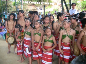Barlig kids in their native attire
